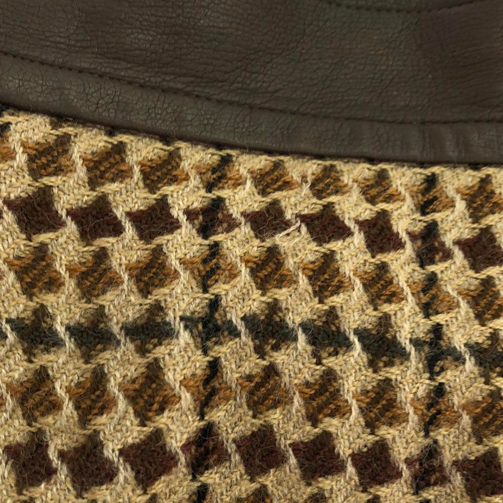 Christian Dior SPORTS クリスチャンディオールスポーツ ウール 総柄 ミディ丈 タイトスカート ベージュ系 バックジップ レディース