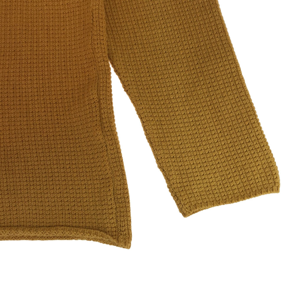 RADIALL ラディアル 日本製 長袖 レースアップ セーター M イエロー コットンニット メンズ