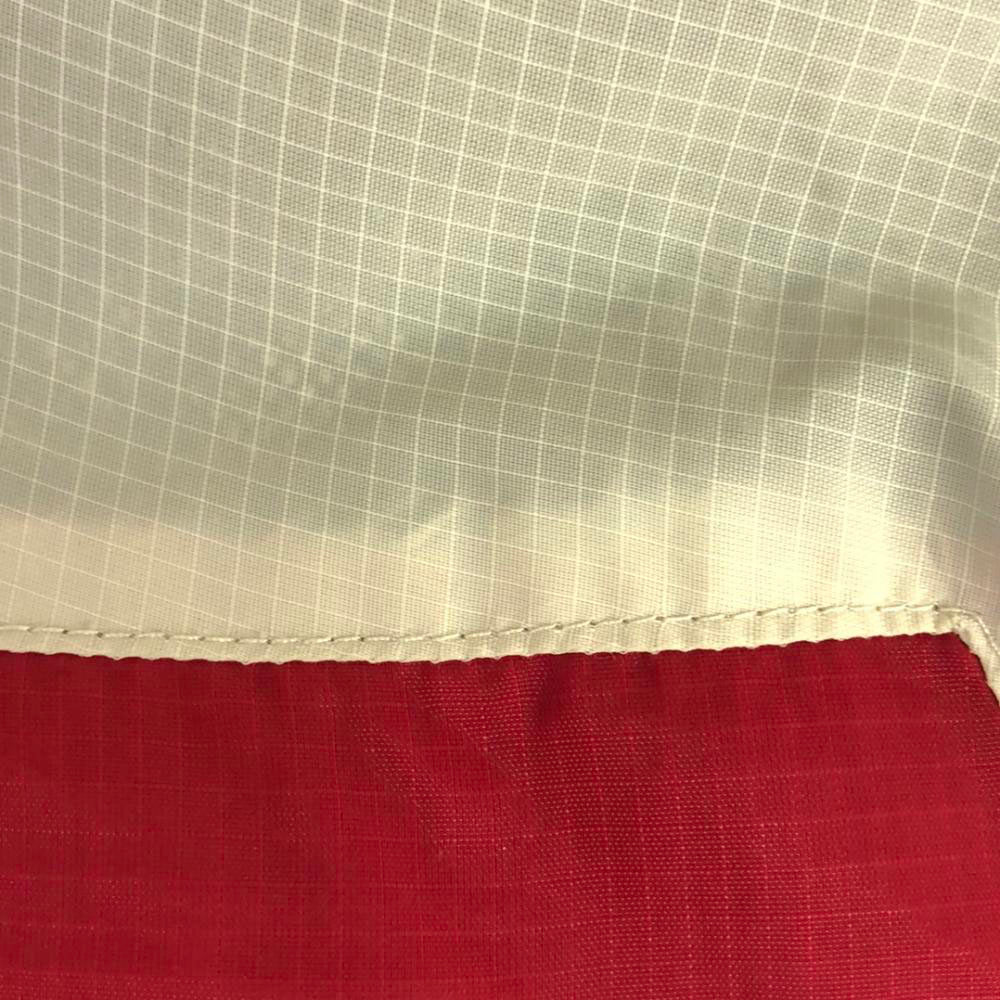 HUF ハフ ナイロンジャケット L ネイビー×オフホワイト リップストップ 裏メッシュ メンズ