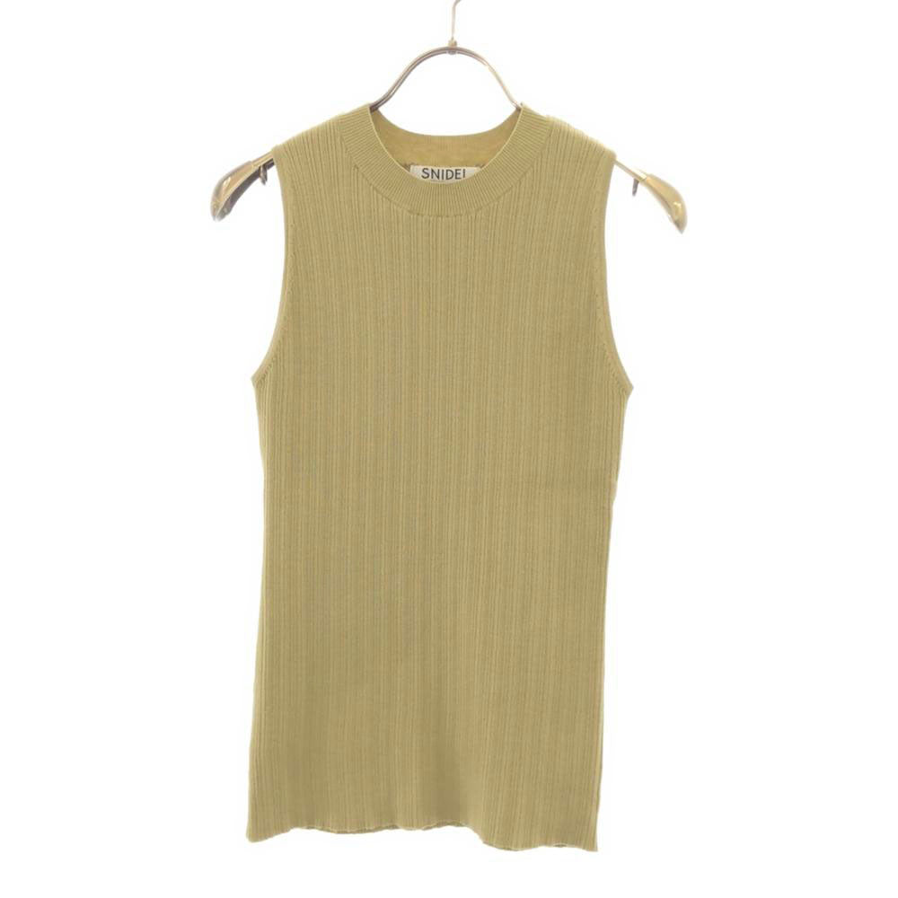 未使用 SNIDEL スナイデル 長袖 ハイネック アンサンブル カーディガン F グリーン ニット カーディガン SWNT211071 レディース