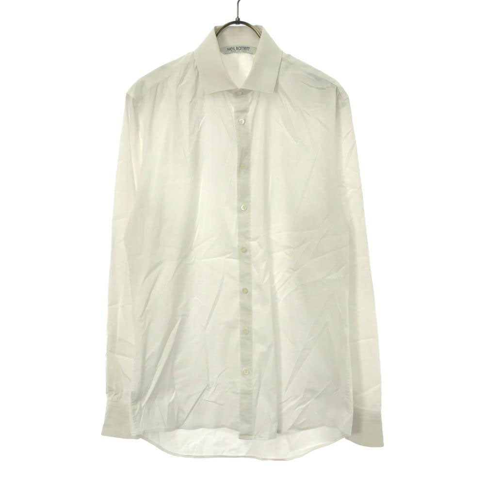 NEIL BARRETT ニールバレット イタリア製 長袖 シャツ 15/38 ホワイト メンズ