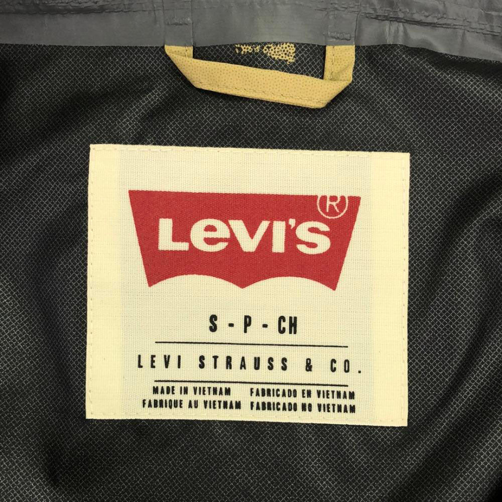 リーバイス マウンテンパーカー S ベージュ×グリーン Levi's ジャケット メンズ