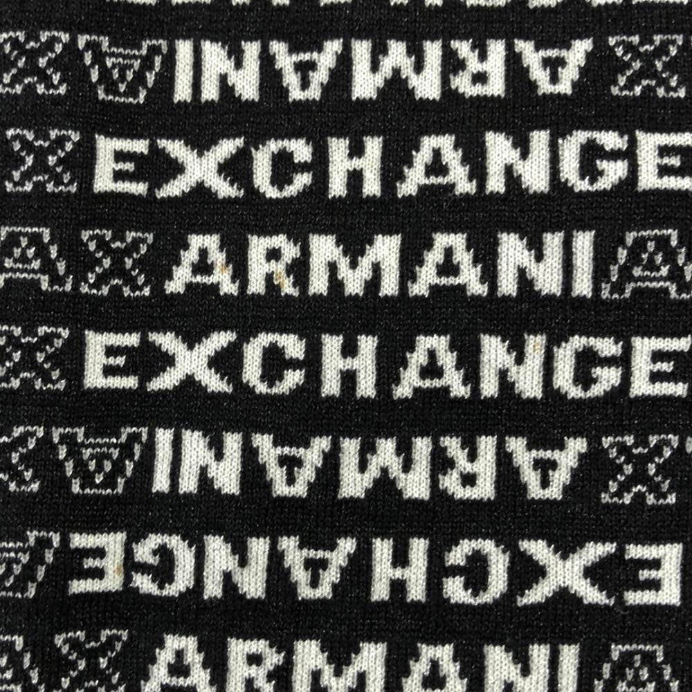 ARMANI EXCHANGE アルマーニエクスチェンジ ロゴ 長袖 セーター XS ブラック ニット レディース