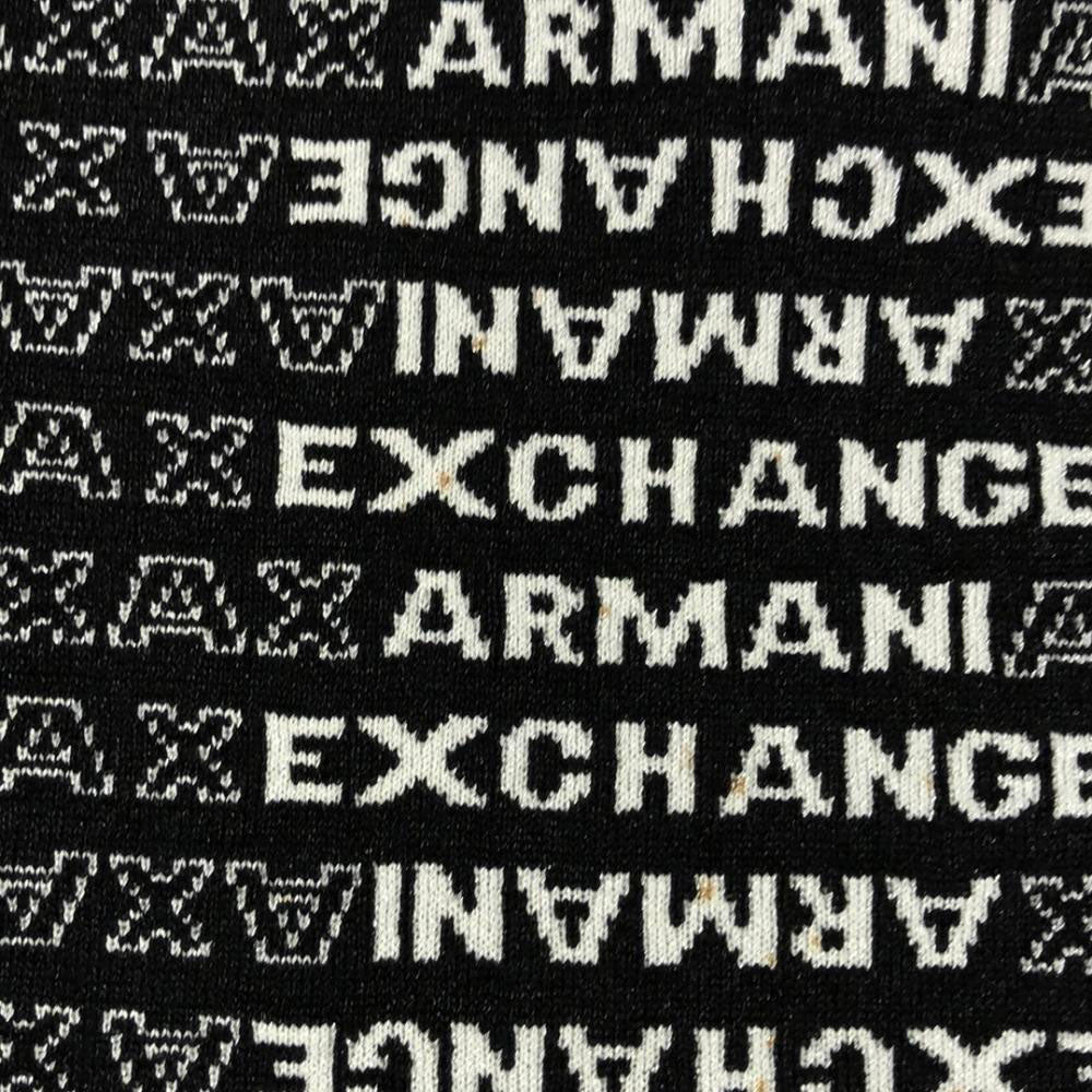 ARMANI EXCHANGE アルマーニエクスチェンジ ロゴ 長袖 セーター XS ブラック ニット レディース