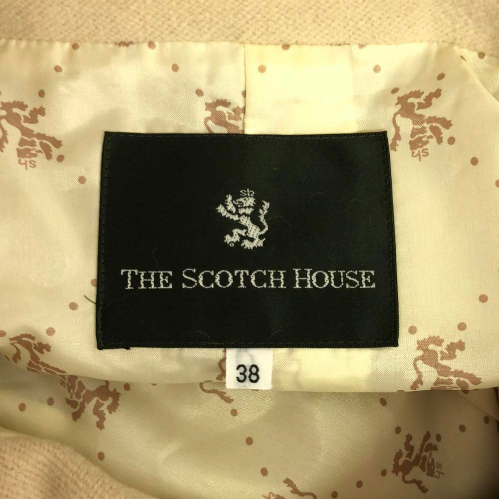 スコッチハウス 三陽商会 アンゴラ スタンドカラー コート 38 ベージュ THE SCOTCH HOUSE レディース