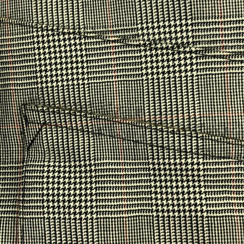 Mackintosh マッキントッシュ ウール チェック柄 ステンカラーコート 34 グレー系 ウエストベルト 裏地付き 比翼仕立て サイドベンツ メンズ