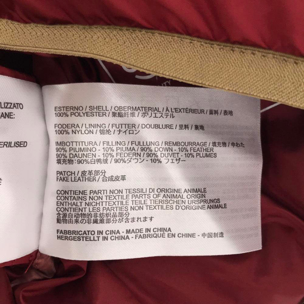 CAPEHORN ケープホーン ロゴワッペン ダウンジャケット レッド レディース