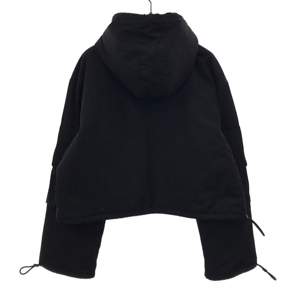 CHEAP MONDAY チープマンデー ロゴタグ ハーフジップ 中綿ジャケット M ブラック パーカー プルオーバー レディース