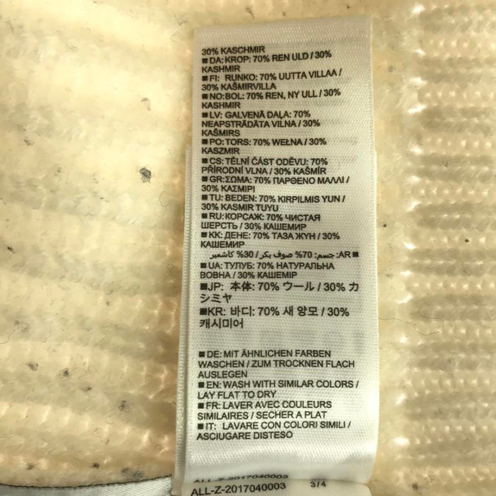 アリュード カシミアブレンド 長袖 ニット M ホワイト系 セーター クルーネック レディース