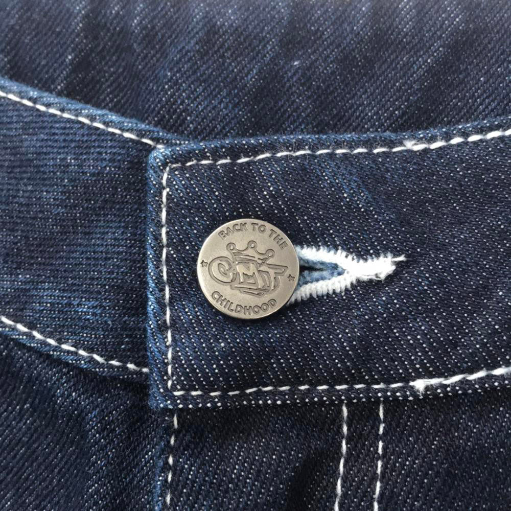 CENTIMETER センチメーター 刺繍 プリント ワイドデニムパンツ M メンズ