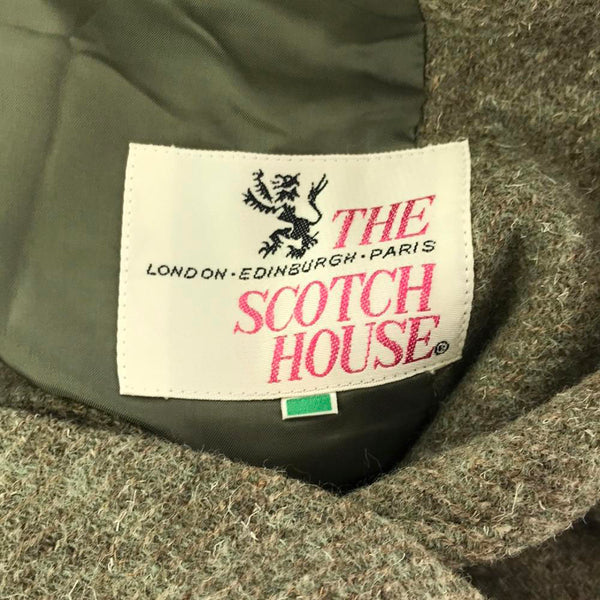 スコッチハウス ウール100％ スカートスーツ 上下 セットアップ 9A2 モスグリーン THE SCOTCH HOUSE レディース