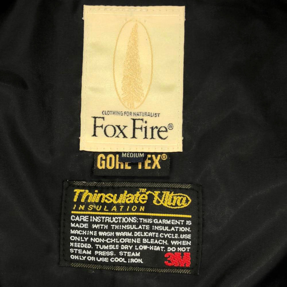 Foxfire フォックスファイヤー ゴアテックス ロゴワッペン ツアラー ジャケット M ネイビー 裏地付 バイカージャケット メンズ