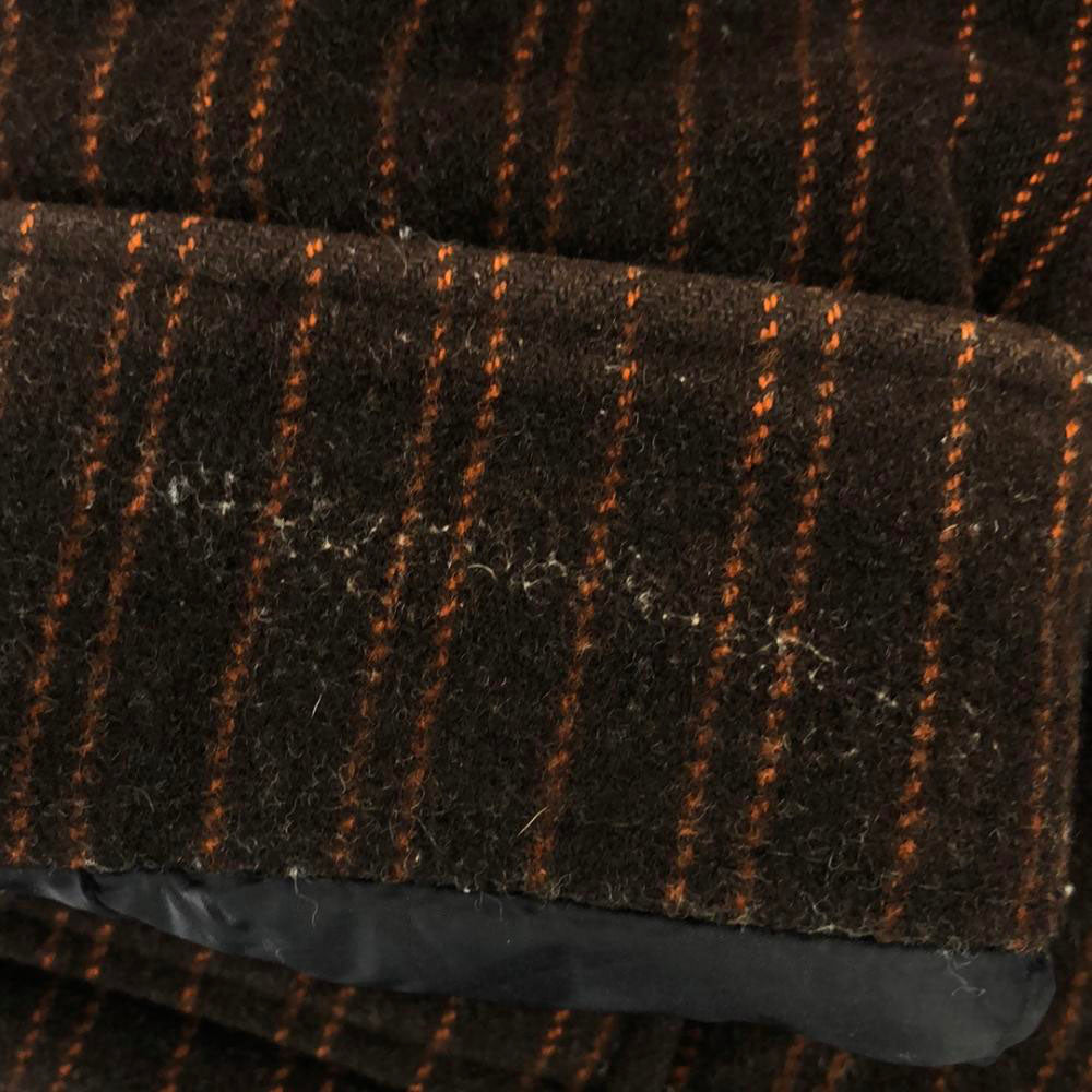 patagonia パタゴニア ウールブレンド 27405 ストライプ柄 ジップジャケット M ブラウン系 裏ボア レディース