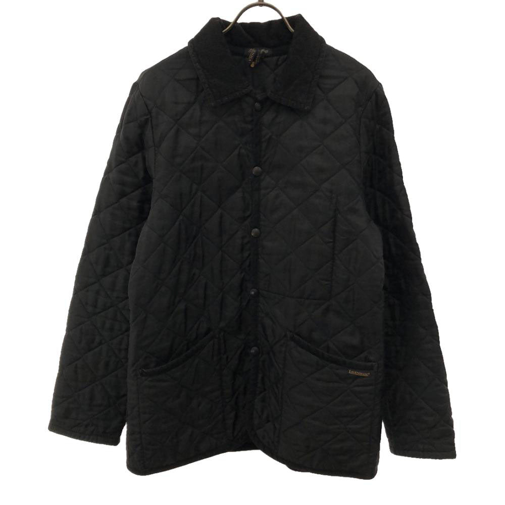 MEN'S BIGI メンズビギ イギリス製 ラベンハム コラボ キルティングジャケット 3 ブラック コーデュロイ襟 LAVENHAM メンズ