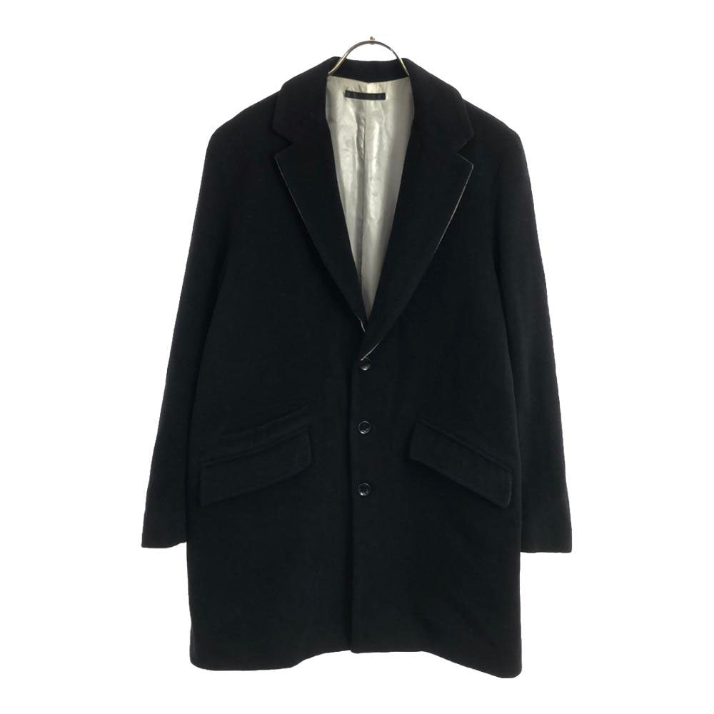 DISCOVERED ディスカバード 日本製 ウール チェスターコート 1 ブラック メンズ