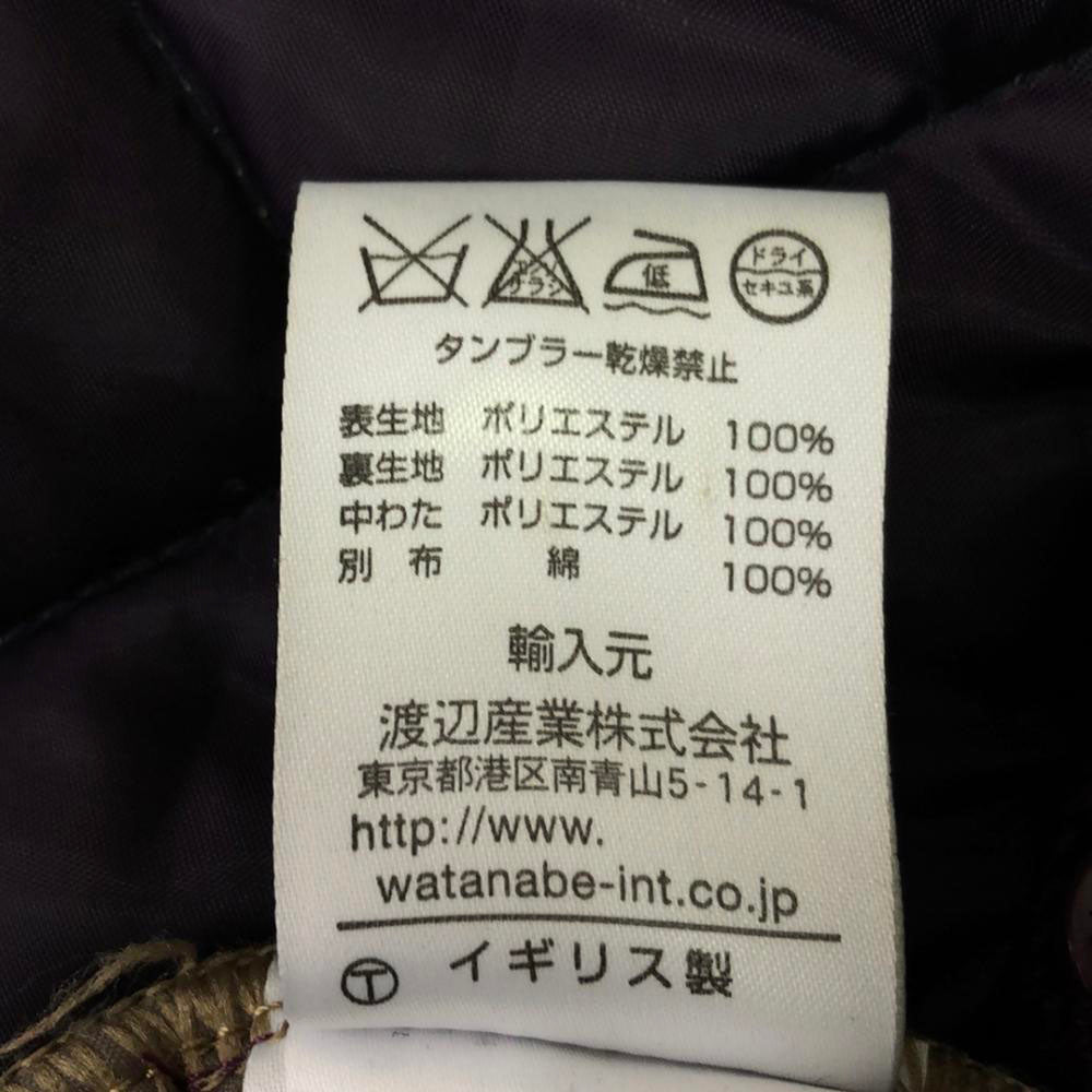 LAVENHAM ラベンハム イギリス製 フード付 キルティングコート 36 パープル系 レディース