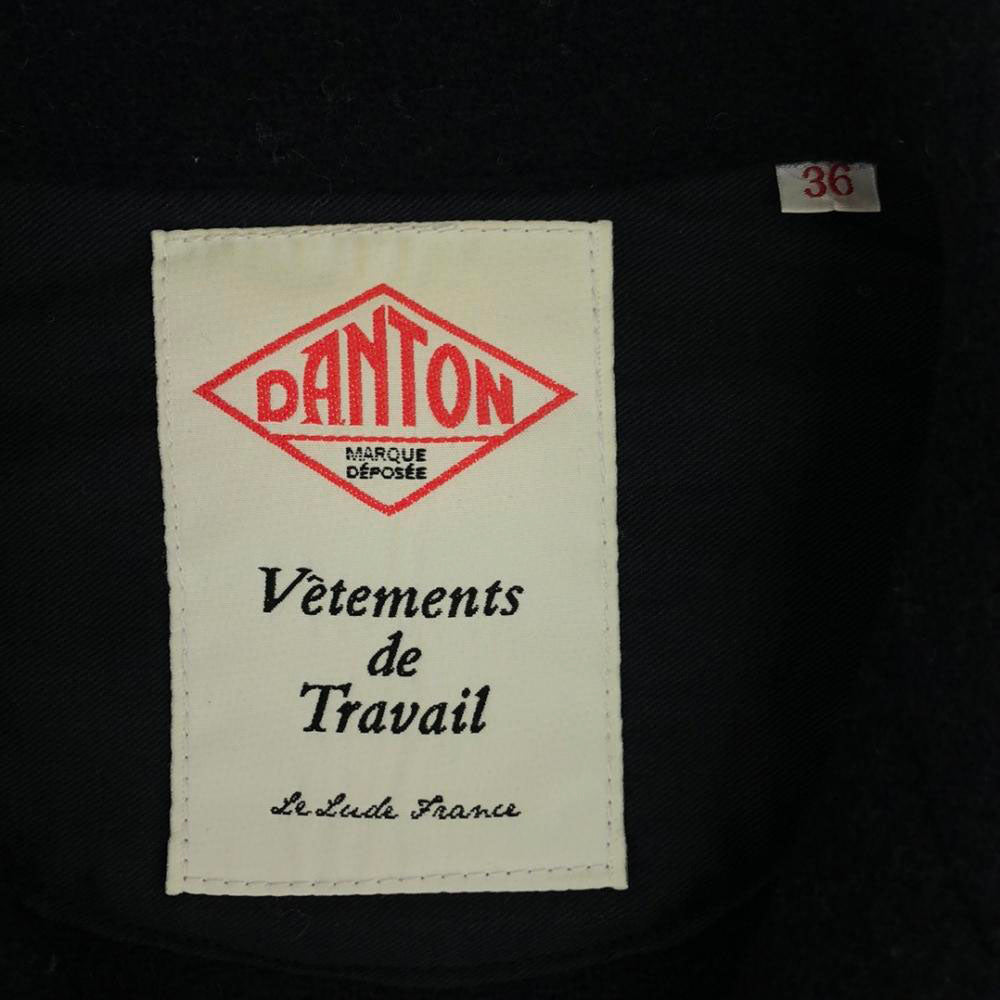Danton ダントン 日本製 ウールモッサ ジャケット 36 ネイビー レディース