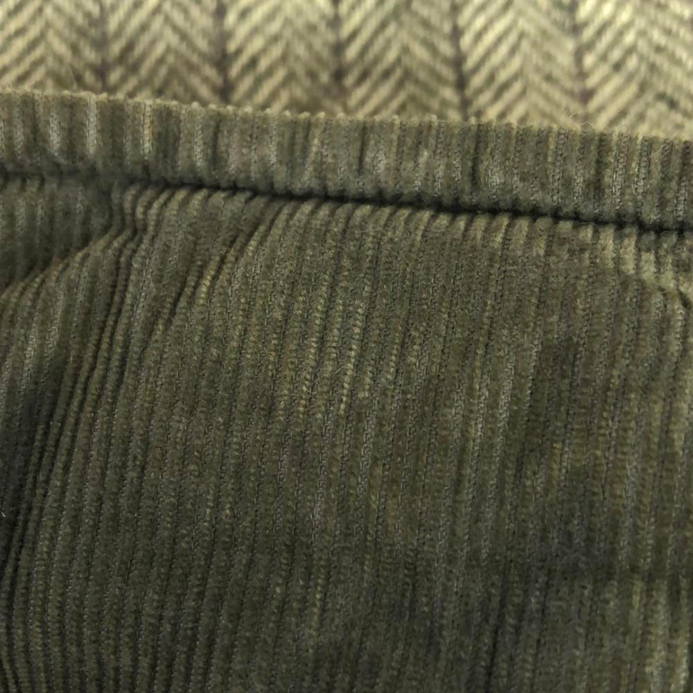 LAVENHAM ラベンハム イギリス製 ウール ヘリンボーン柄 キルティングジャケット 36 グレージュ レディース