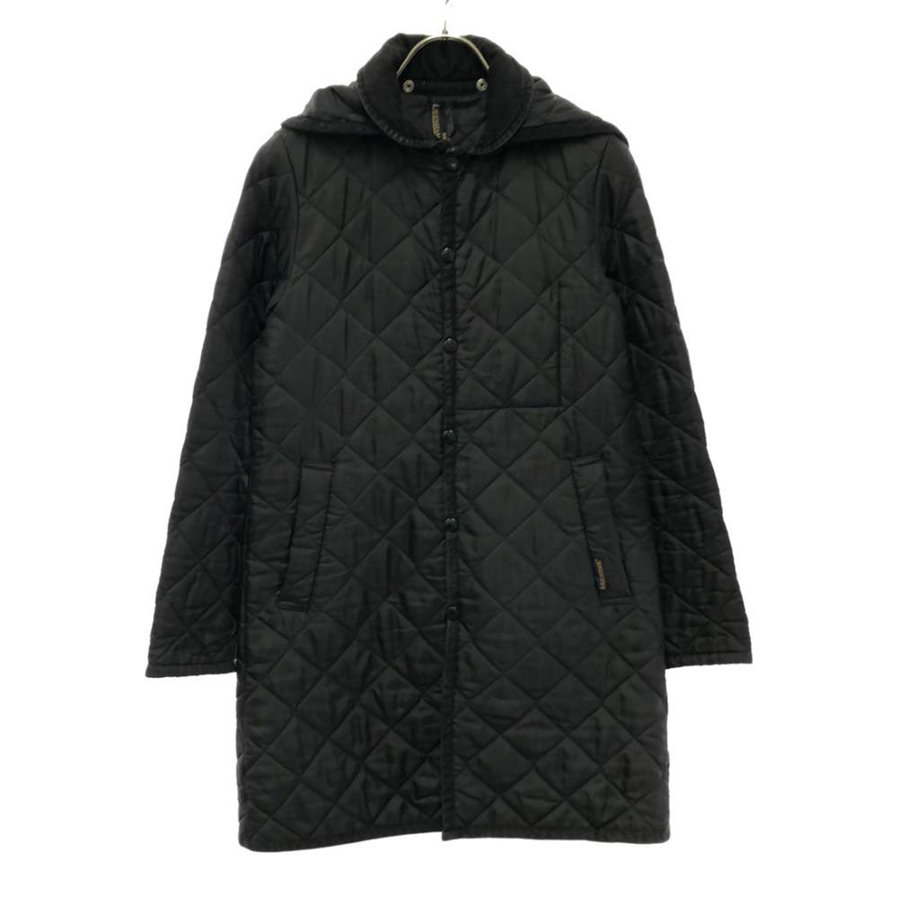 LAVENHAM ラベンハム イギリス製 フード付き キルティングコート 36 ブラック レディース
