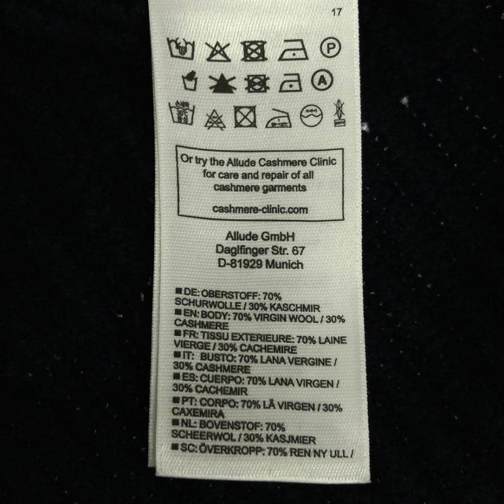 アリュード ウールブレンド 長袖 ニット M ネイビー セーター メンズ