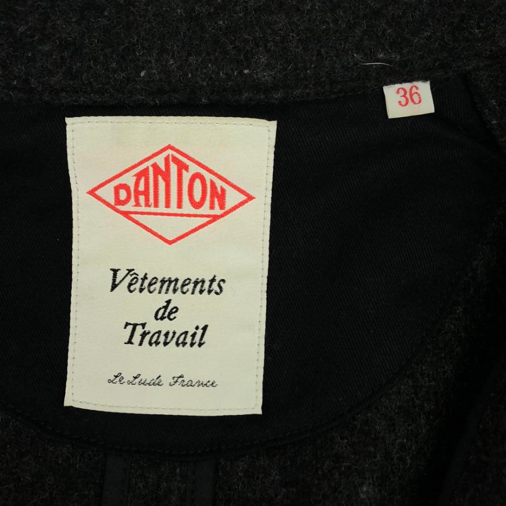 Danton ダントン 日本製 ウールモッサ ジャケット 36 グレー系 レディース