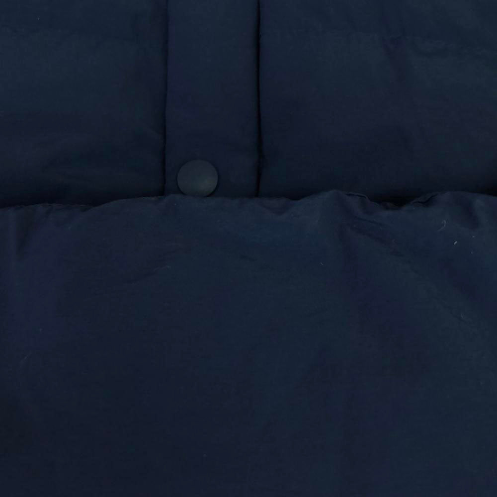 Karrimor カリマー ワッペン フーデッド ダウンコート S ネイビー 裏地付き スナップボタン ダブルファスナー レディース