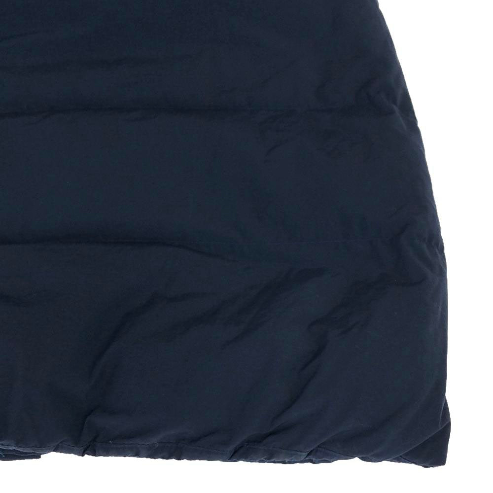 Karrimor カリマー ワッペン フーデッド ダウンコート S ネイビー 裏地付き スナップボタン ダブルファスナー レディース