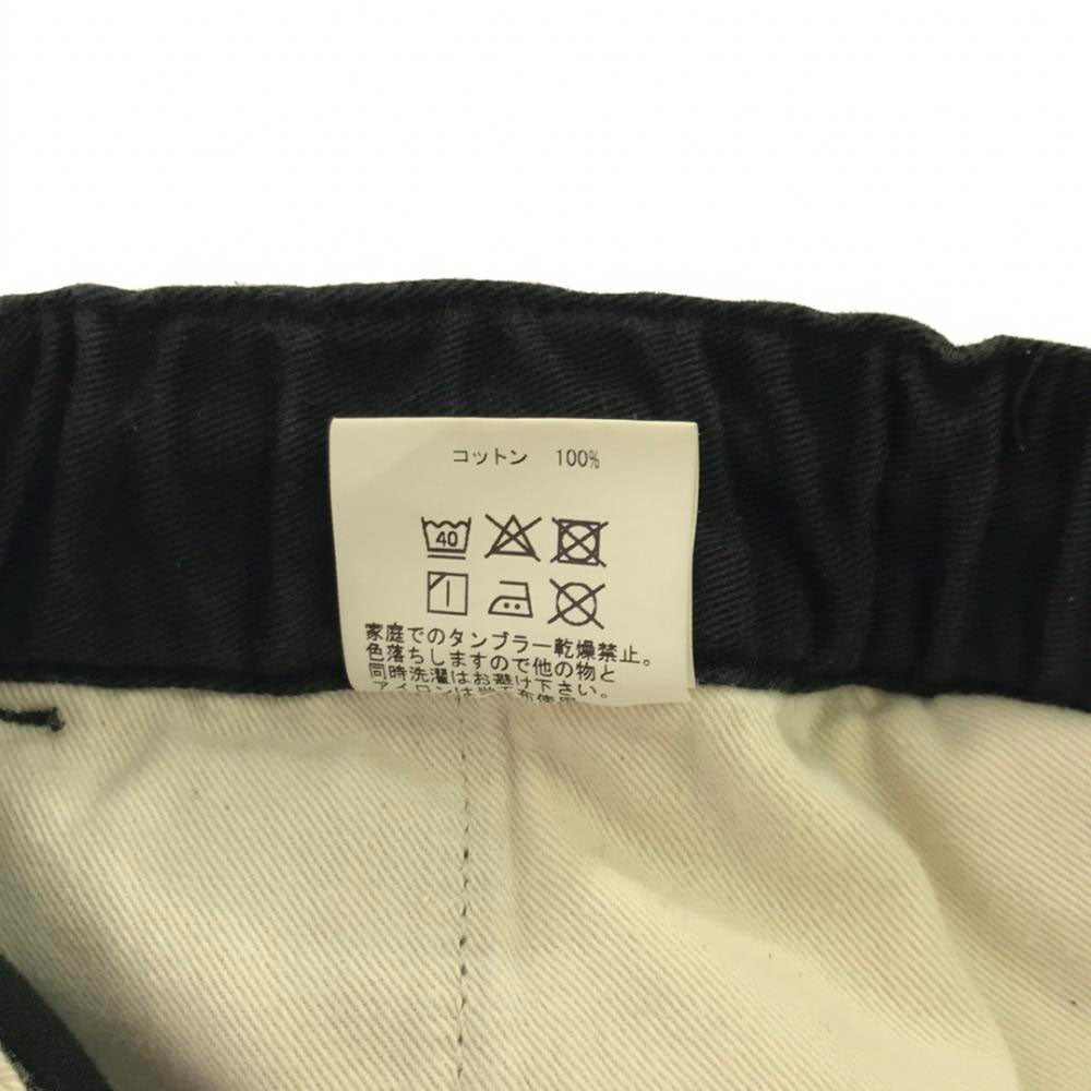 カップアンドコーン 日本製 ロゴタグ コットンパンツ 2 ブラック CUP AND CONE メンズ