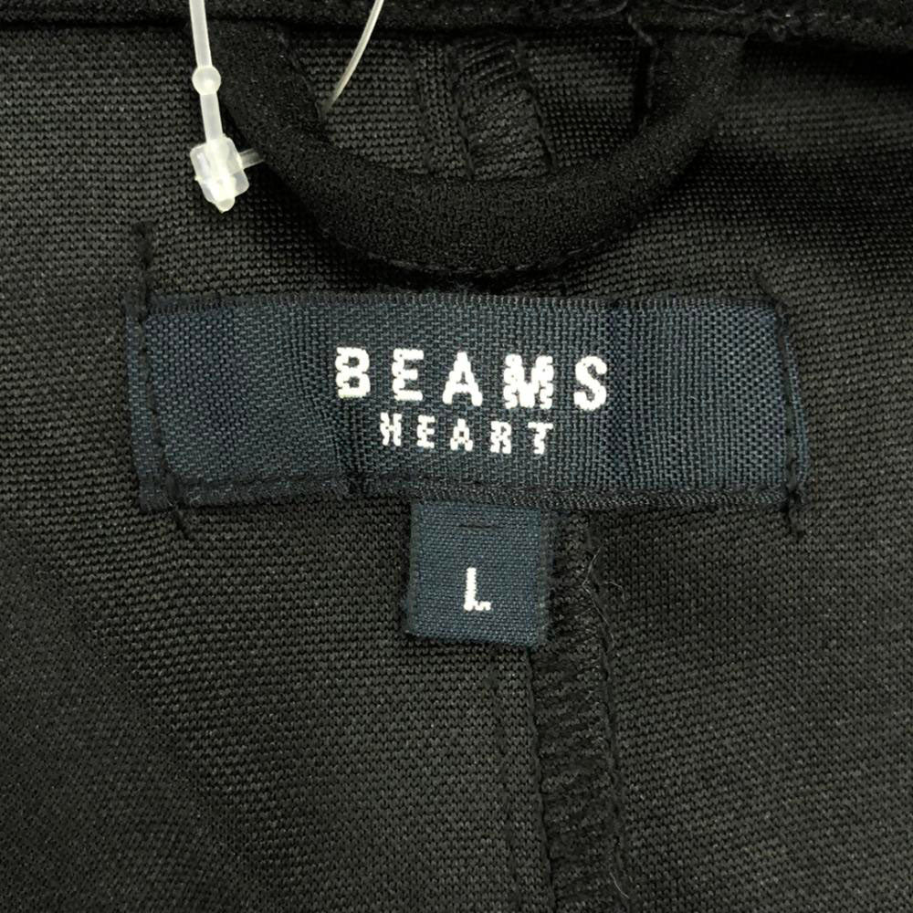 未使用 ビームスハート 未使用 スーツ 上下 セットアップ L ブラック BEAMS HEART タグ付き ウエストゴム メンズ