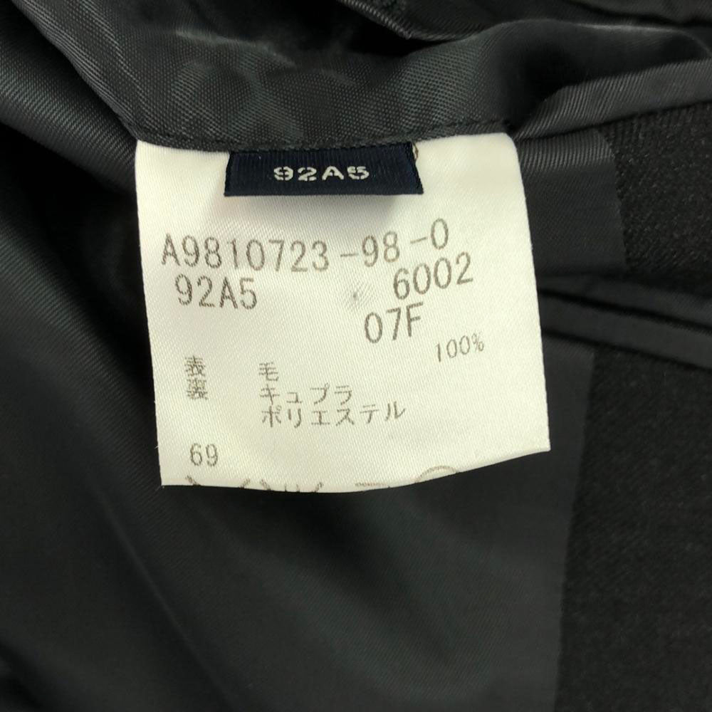 Aquascutum アクアスキュータム 日本製 ウール100% スーツ 上下 セットアップ 92A5 チャコールグレー メンズ