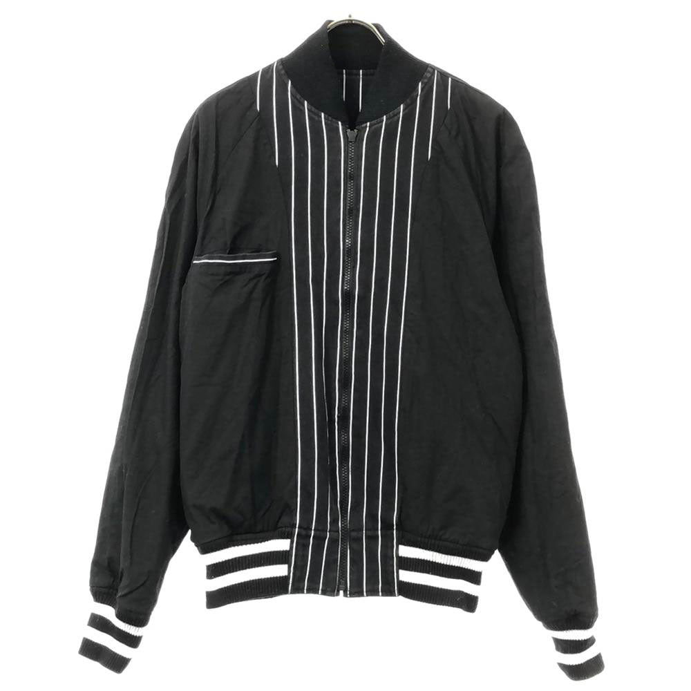 STARTER スターター ATOMOS ストライブ 刺繍 リバーシブル スタジャン S ブラック アトモス メンズ