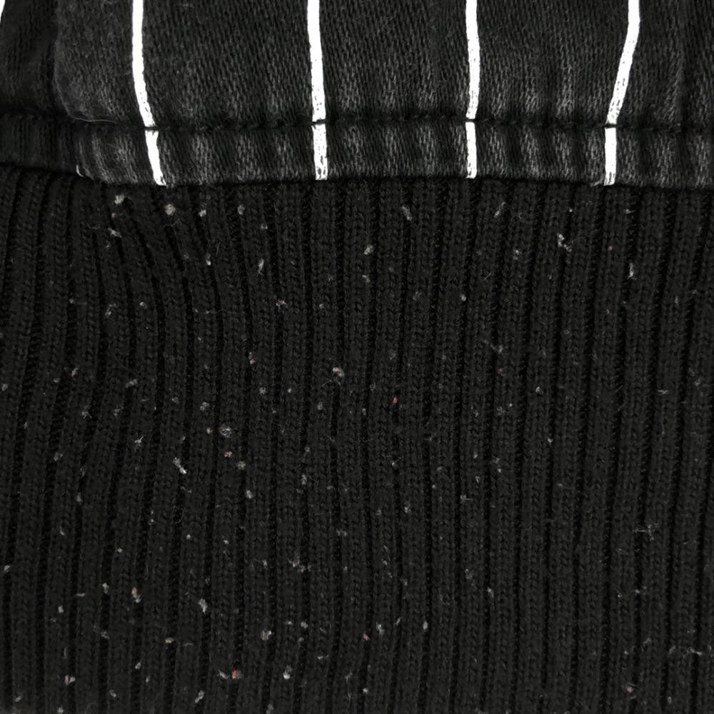 STARTER スターター ATOMOS ストライブ 刺繍 リバーシブル スタジャン S ブラック アトモス メンズ