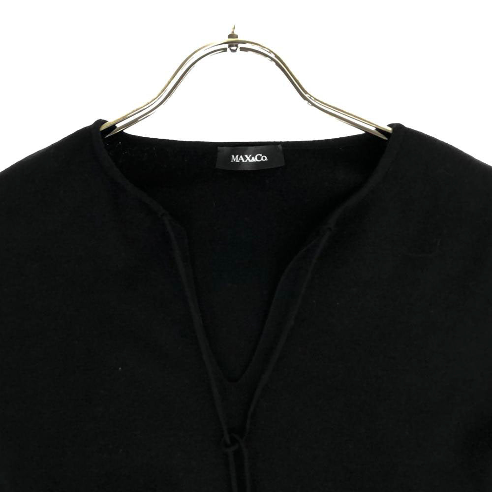 MAX&CO マックスアンドコー 半袖 ニット ワンピース S ブラック レディース