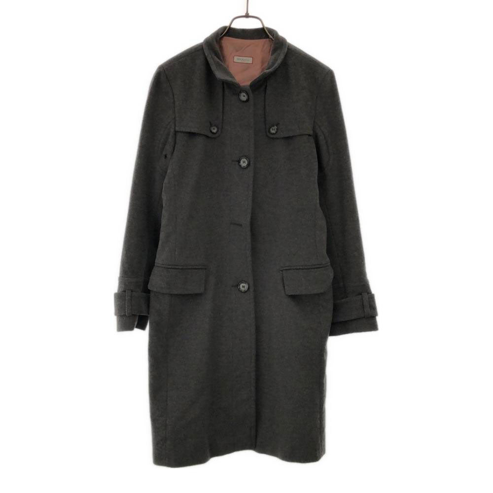 MAX&CO マックスアンドコー イタリア製 コート 42 グレー センターベント 裏地付き レディース