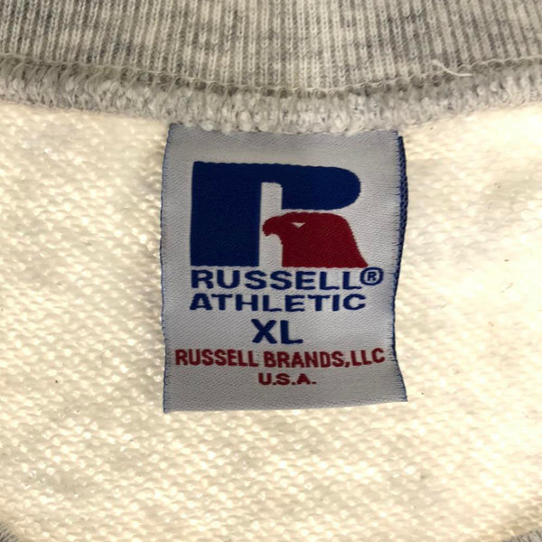 ラッセルアスレチック ロゴプリント 長袖 スウェット XL ライトグレー RUSSELL ATHLETIC トレーナー メンズ