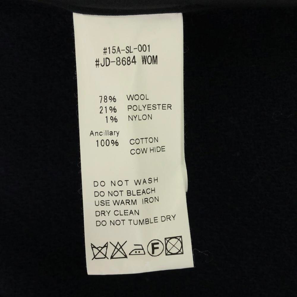 Danton ダントン 日本製 ウールコート 34 ネイビー レディース