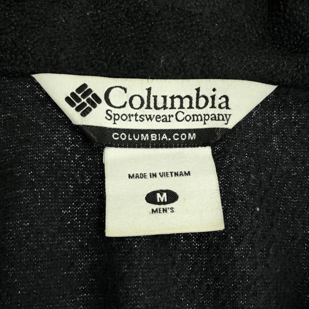 Columbia コロンビア XM6861 ロゴ刺繍 フリースジャケット M ブラック系 アウトドア メンズ