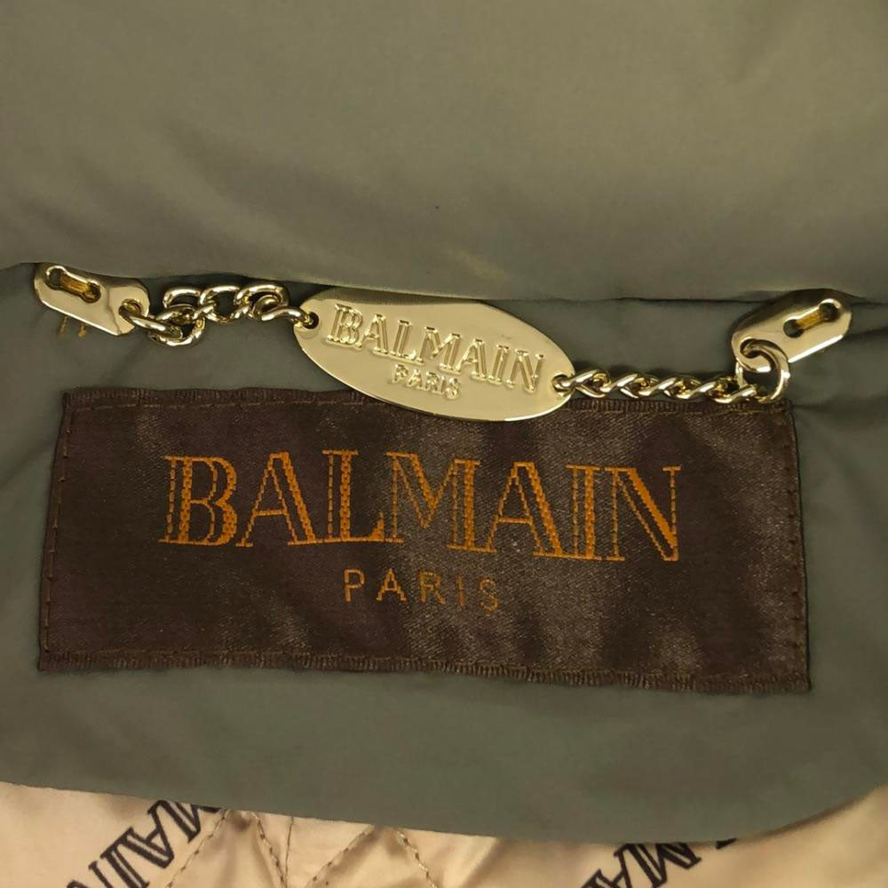 BALMAIN バルマン ダウンコート L グレー系 レディース