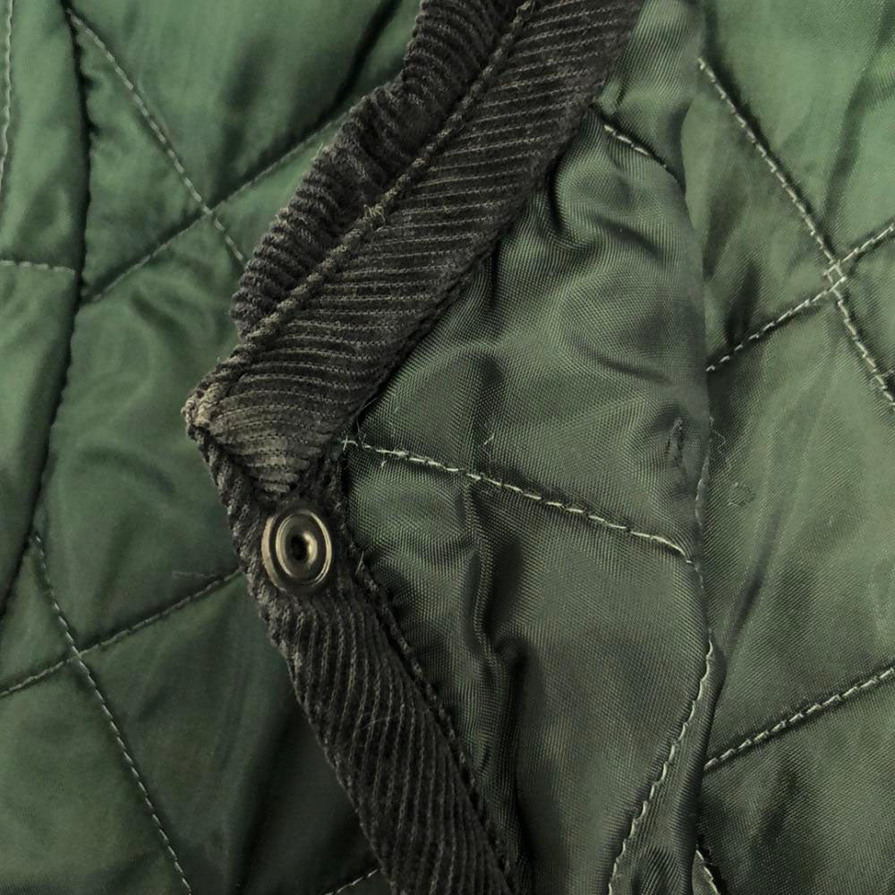 LAVENHAM ラベンハム イギリス製 キルティング ナイロンジャケット 38 グリーン メンズ
