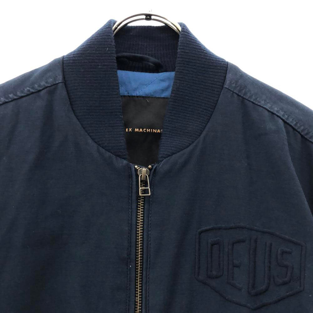 デウスエクスマキナ 刺繍 中綿ジャケット S ネイビー Deus Ex Machina メンズ
