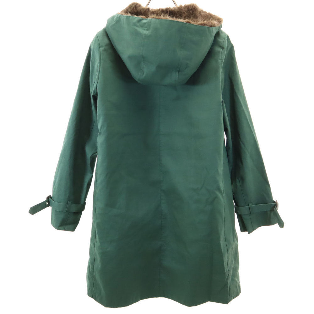 トラディショナルウェザーウェア フェイクファー ライナー付き ロングコート 34 グリーン Traditional Weatherwear レディース