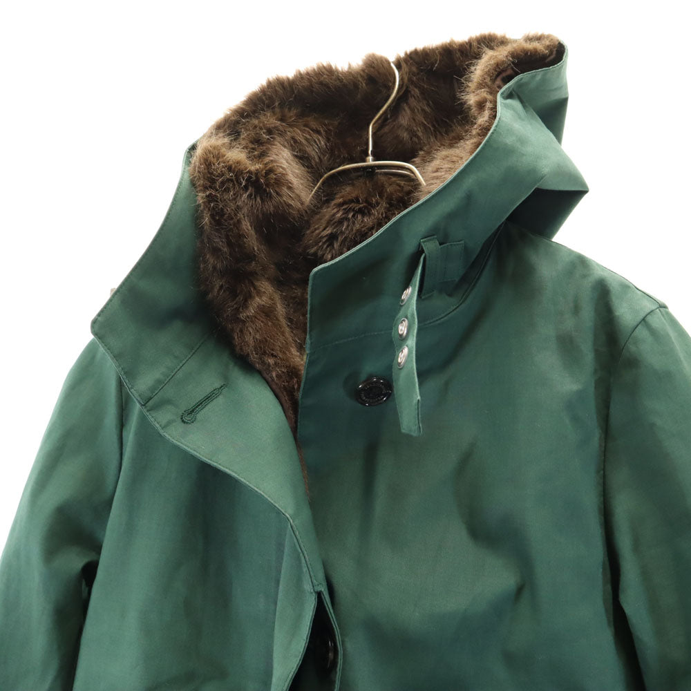 トラディショナルウェザーウェア フェイクファー ライナー付き ロングコート 34 グリーン Traditional Weatherwear レディース