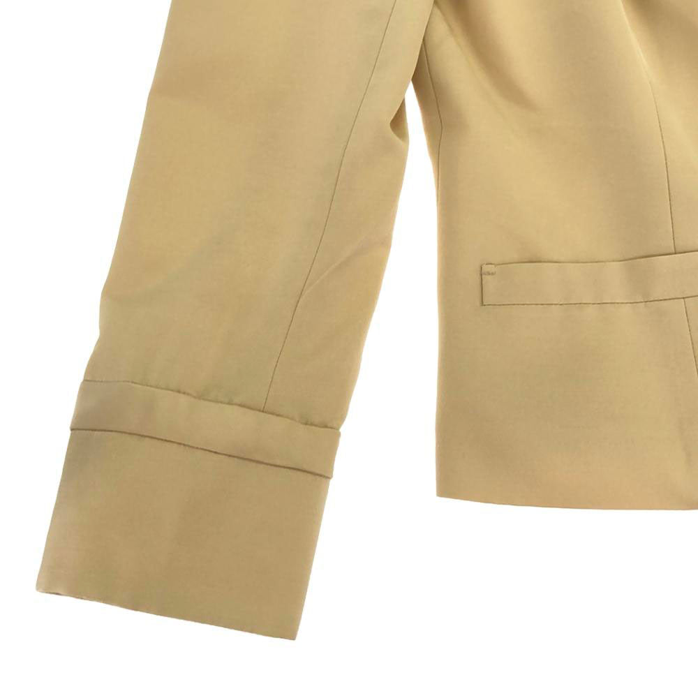 Rene ルネ 日本製 ウール シルクブレンド スカートスーツ 上下 セットアップ 38 ベージュ レディース