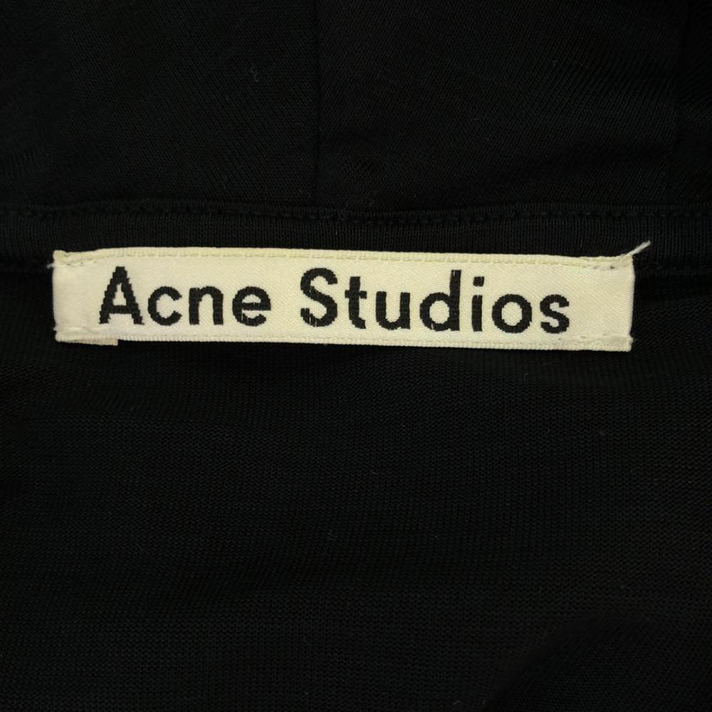 アクネストゥディオズ 長袖 フード付き ワンピース XXS ブラック ACNE STUDIOS レディース