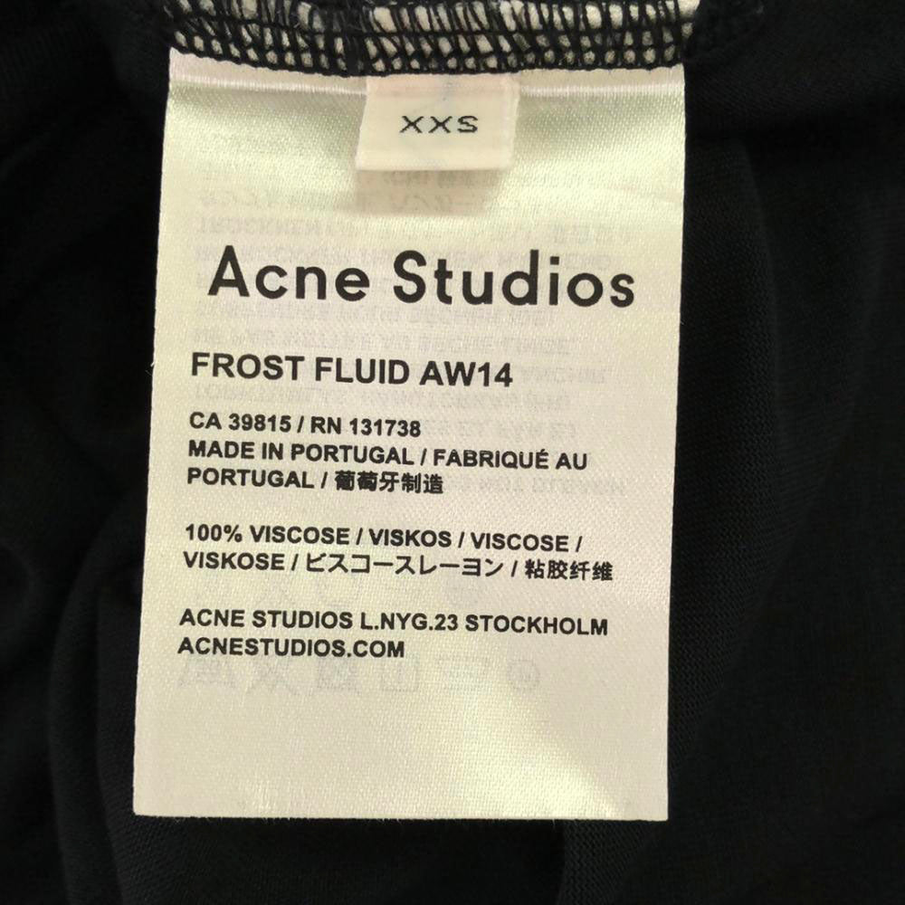 ACNE STUDIOS アクネストゥディオズ 長袖 フード付き ワンピース XXS ブラック レディース
