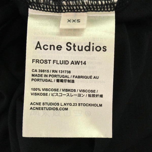 アクネストゥディオズ 長袖 フード付き ワンピース XXS ブラック ACNE STUDIOS レディース