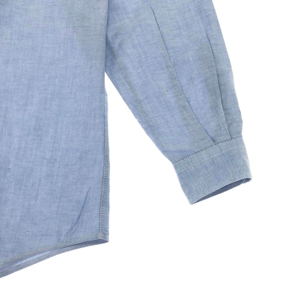 ポロバイラルフローレン 80s USA製 緑タグ ヴィンテージ ボーイズ ロゴ刺繍 長袖 オックスフォード ボタンダウンシャツ 20 ブルー Polo by Ralph Lauren メンズ