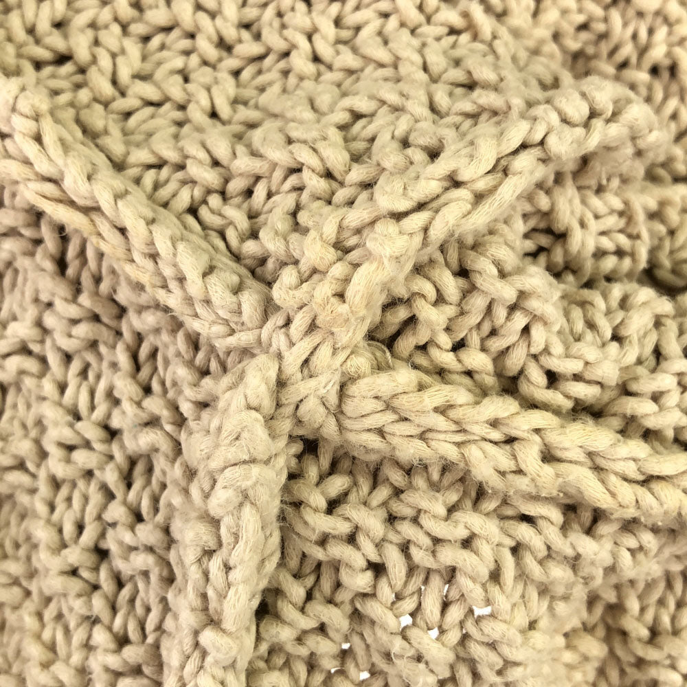 FOXEY フォクシー 半袖 コットン ニットカーディガン 40 ベージュ レディース