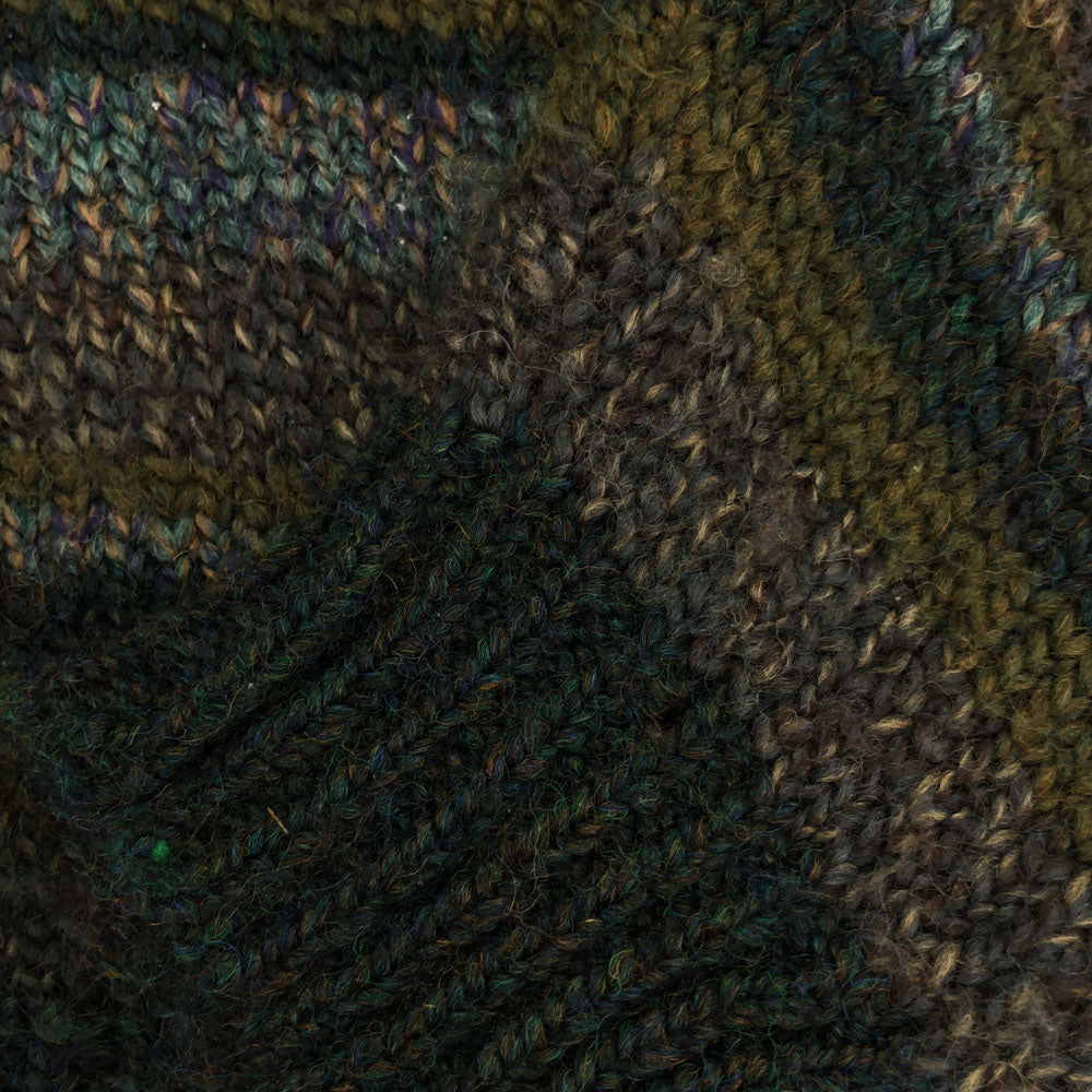 Bonner of Ireland ボナーオブアイルランド 80s 90s ウール オールド ボーダー 長袖 クルーネック ニット L グリーン系 セーター メンズ