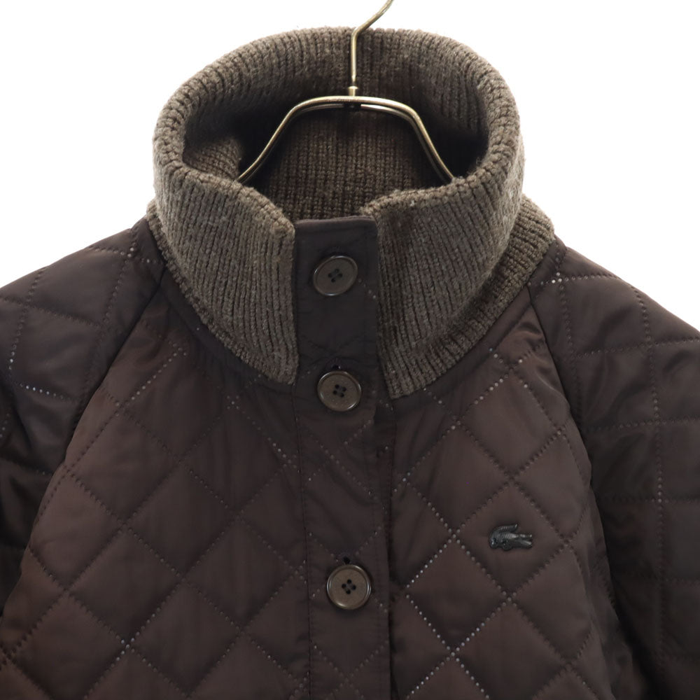 LACOSTE ラコステ キルティングジャケット 40 ブラウン ブルゾン レディース